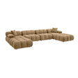TOV Calliope Cafe Au Lait Performance Velvet 6-piece Modular U-Sectional