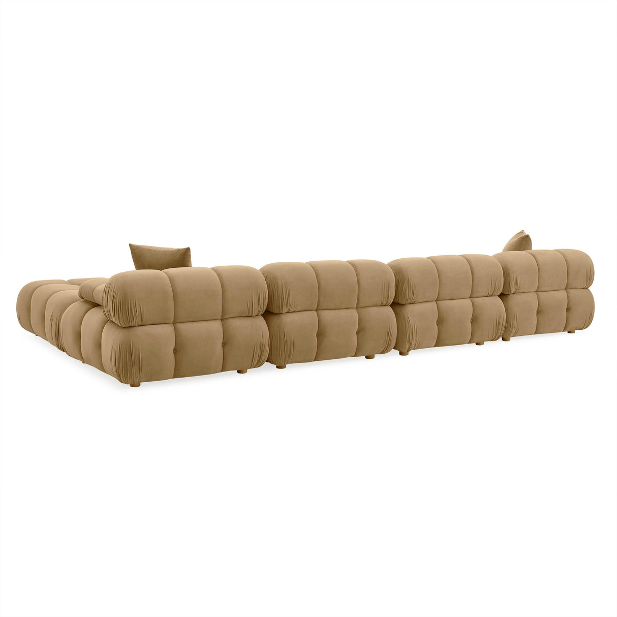 TOV Calliope Cafe Au Lait Performance Velvet 6-piece Modular U-Sectional