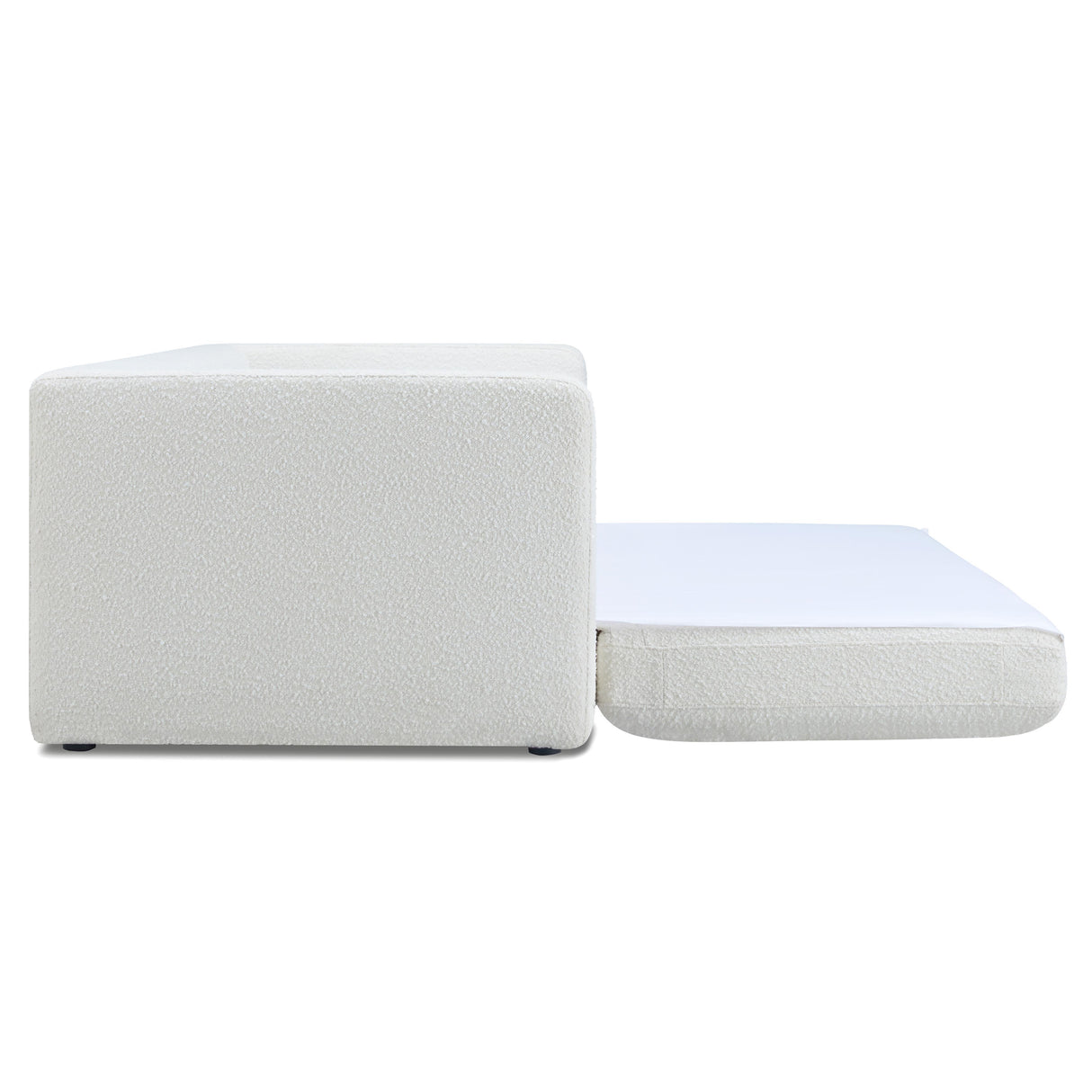 TOV Ryan Cream Boucle Sofa Bed