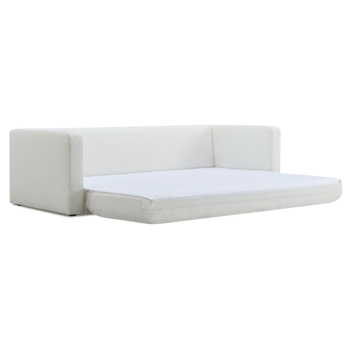 TOV Ryan Cream Boucle Sofa Bed