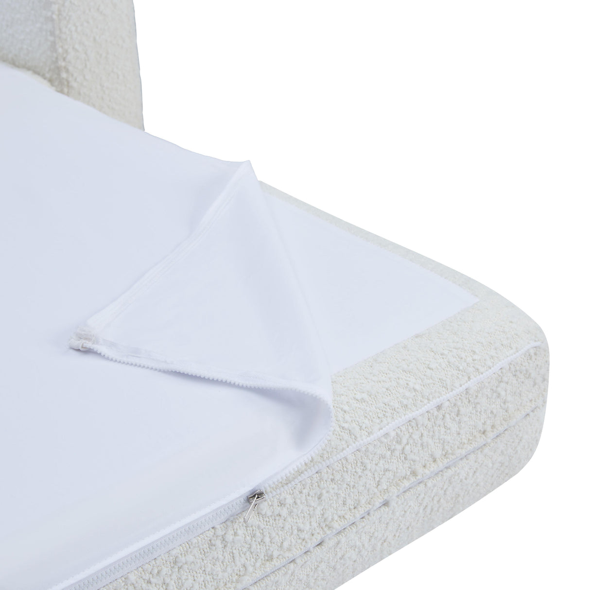 TOV Ryan Cream Boucle Sofa Bed