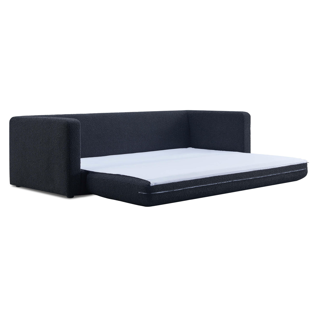 TOV Ryan Black Boucle Sofa Bed