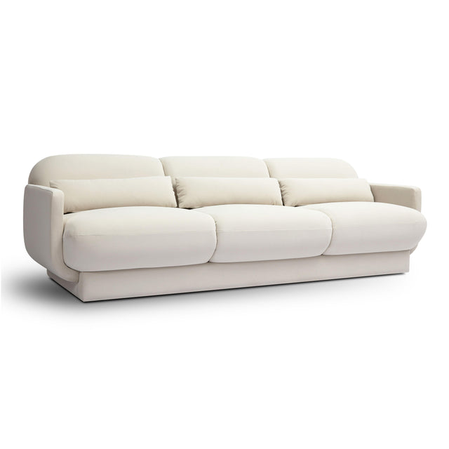 TOV Azalea Cream Velvet Sofa