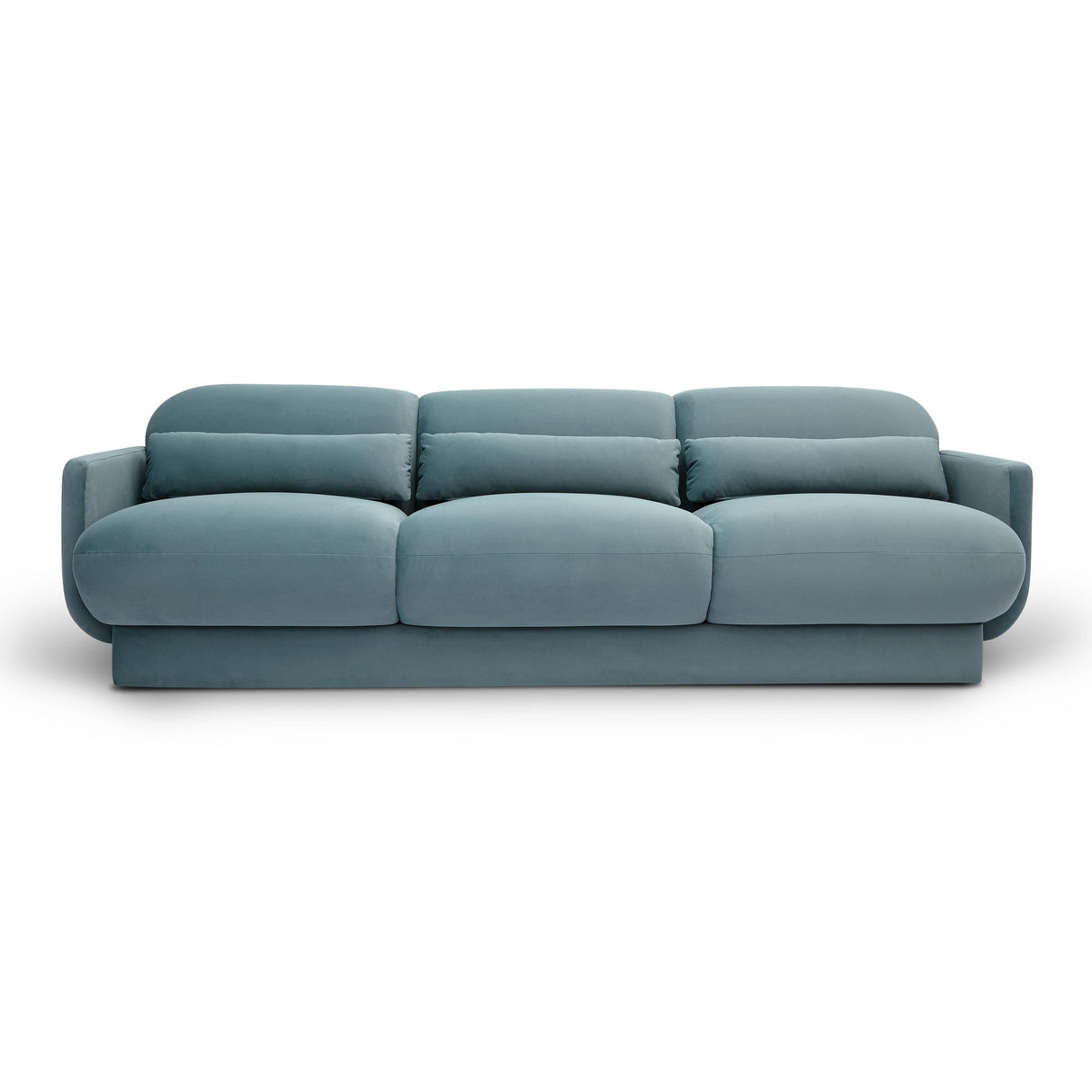TOV Azalea Powder Blue Velvet Sofa