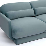 TOV Azalea Powder Blue Velvet Sofa