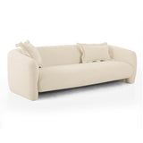 TOV Lou Sandstone Textured Fabric Sofa