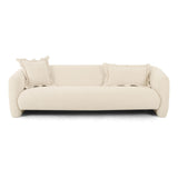 TOV Lou Sandstone Textured Fabric Sofa