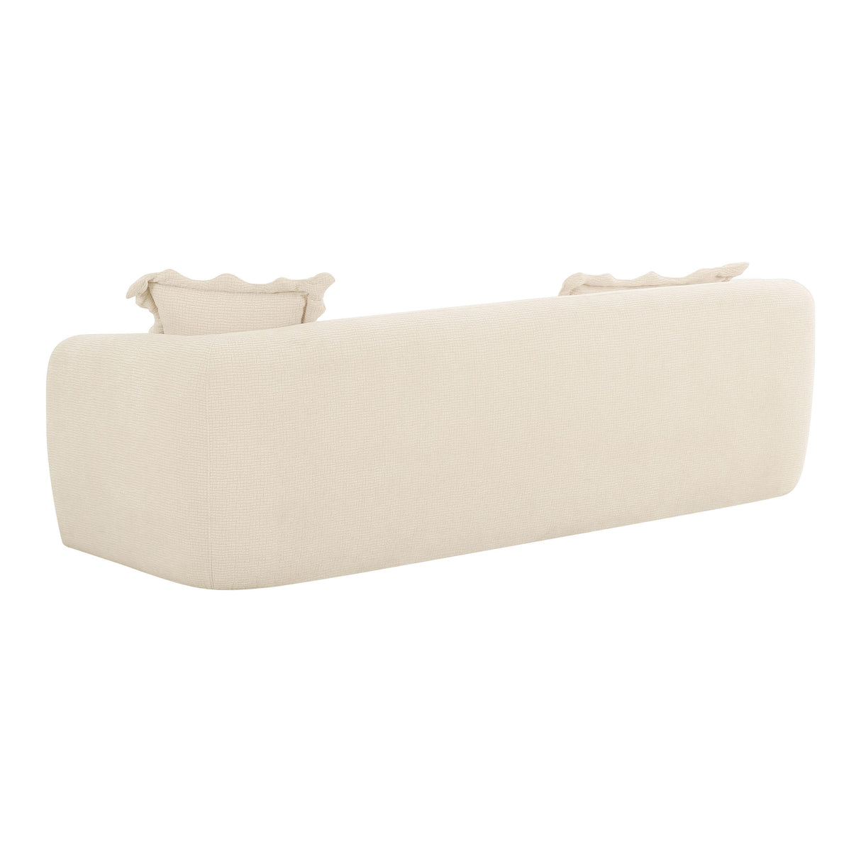 TOV Lou Sandstone Textured Fabric Sofa
