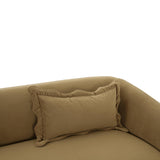 TOV Lou Cafe Au Lait Performance Velvet Sofa