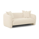 TOV Lou Sandstone Textured Fabric Loveseat