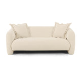 TOV Lou Sandstone Textured Fabric Loveseat