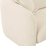 TOV Lou Sandstone Textured Fabric Loveseat