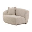 TOV Marion Two-Tone Textured Boucle Loveseat - LAF