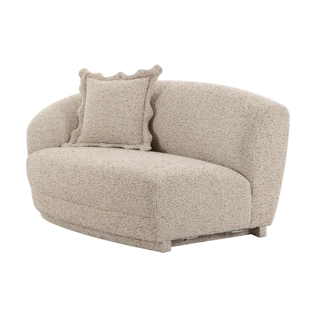 TOV Marion Two-Tone Textured Boucle Loveseat - LAF