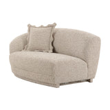 TOV Marion Two-Tone Textured Boucle Loveseat - LAF
