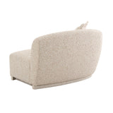 TOV Marion Two-Tone Textured Boucle Loveseat - LAF