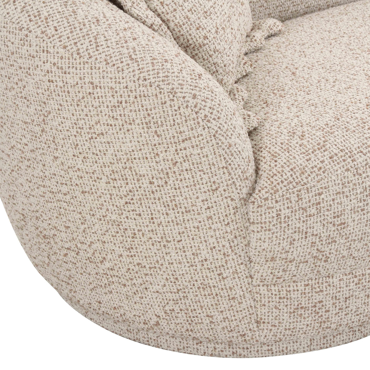 TOV Marion Two-Tone Textured Boucle Loveseat - LAF
