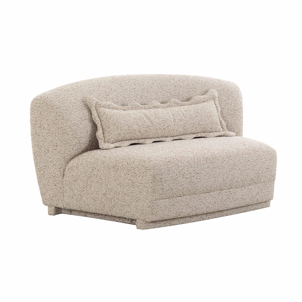 TOV Marion Two-Tone Textured Boucle Armless Loveseat