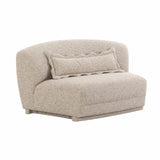 TOV Marion Two-Tone Textured Boucle Armless Loveseat