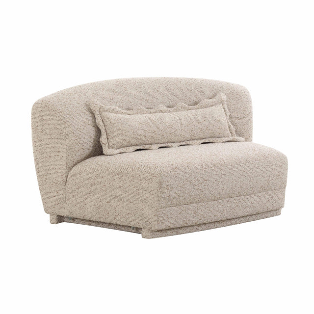 TOV Marion Two-Tone Textured Boucle Armless Loveseat