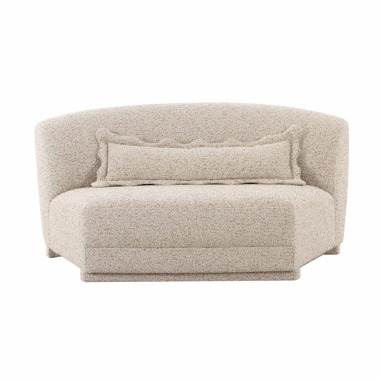 TOV Marion Two-Tone Textured Boucle Armless Loveseat