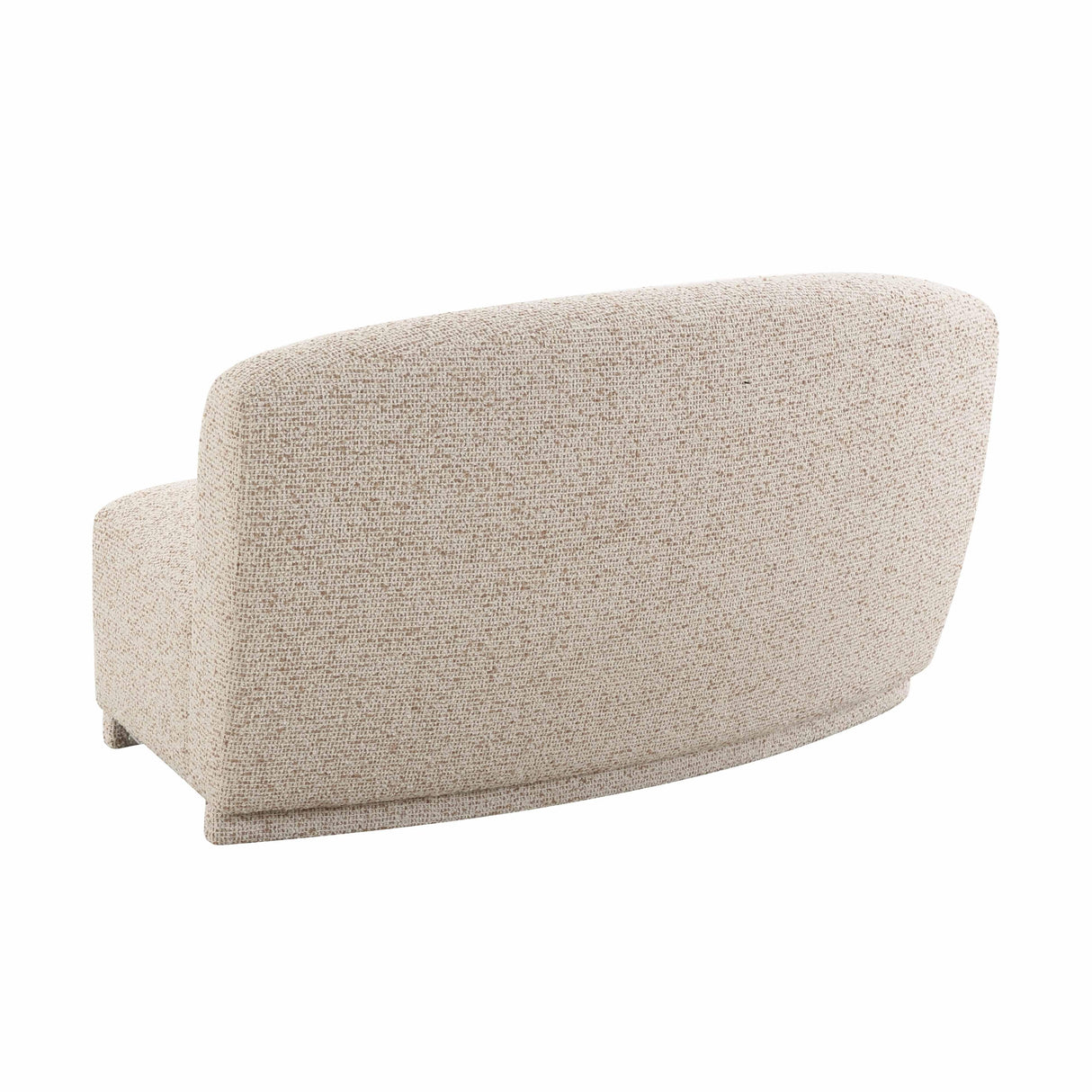 TOV Marion Two-Tone Textured Boucle Armless Loveseat