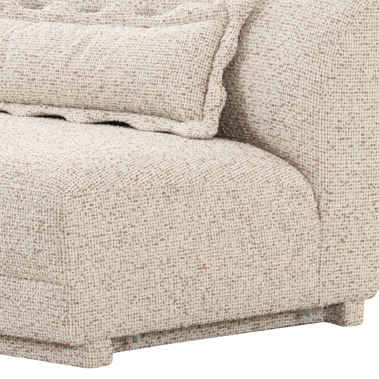 TOV Marion Two-Tone Textured Boucle Armless Loveseat