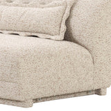TOV Marion Two-Tone Textured Boucle Armless Loveseat