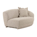 TOV Marion Two-Tone Textured Boucle Loveseat - RAF