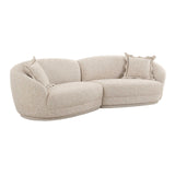 TOV Marion Two-Tone Textured Boucle Sectional