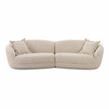 TOV Marion Two-Tone Textured Boucle Sectional