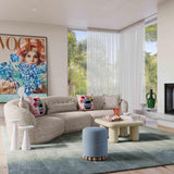 TOV Marion Two-Tone Textured Boucle Large Sectional