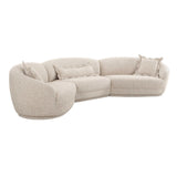 TOV Marion Two-Tone Textured Boucle Large Sectional