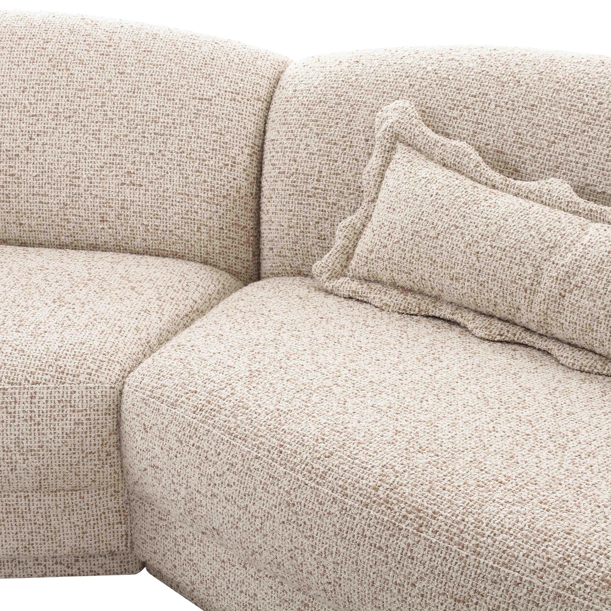 TOV Marion Two-Tone Textured Boucle Large Sectional