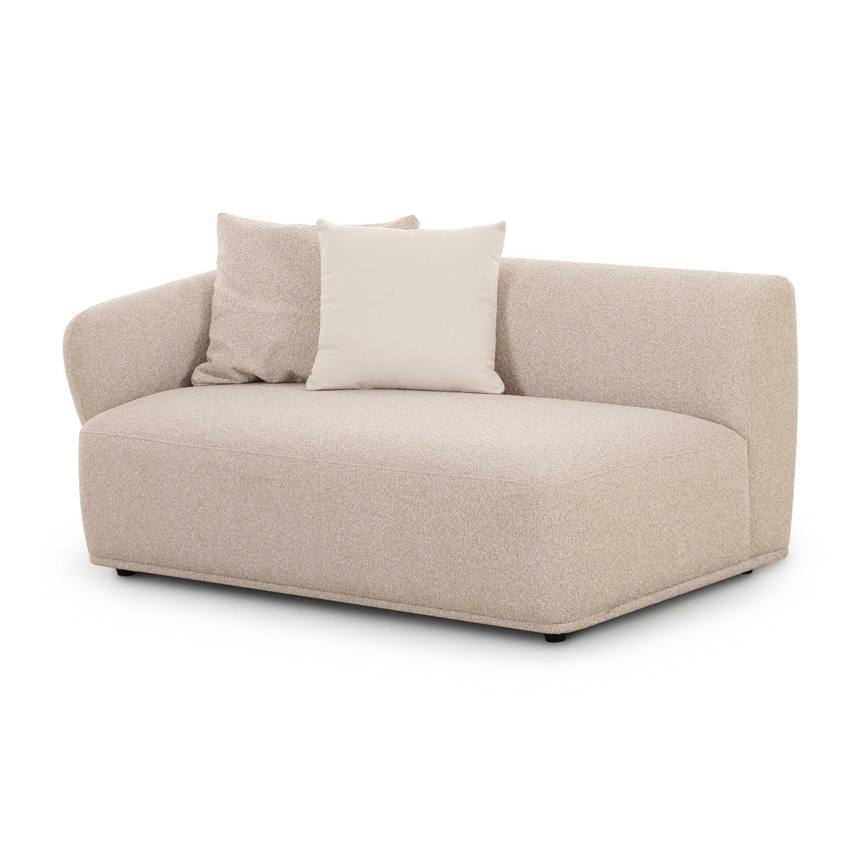 TOV Sylvie Cream Boucle Left Arm 2-Seater Loveseat