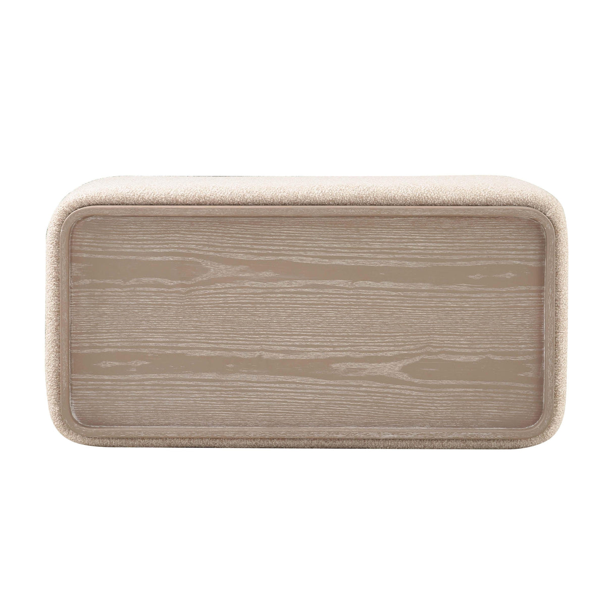 TOV Sylvie Cream Boucle Ottoman Table