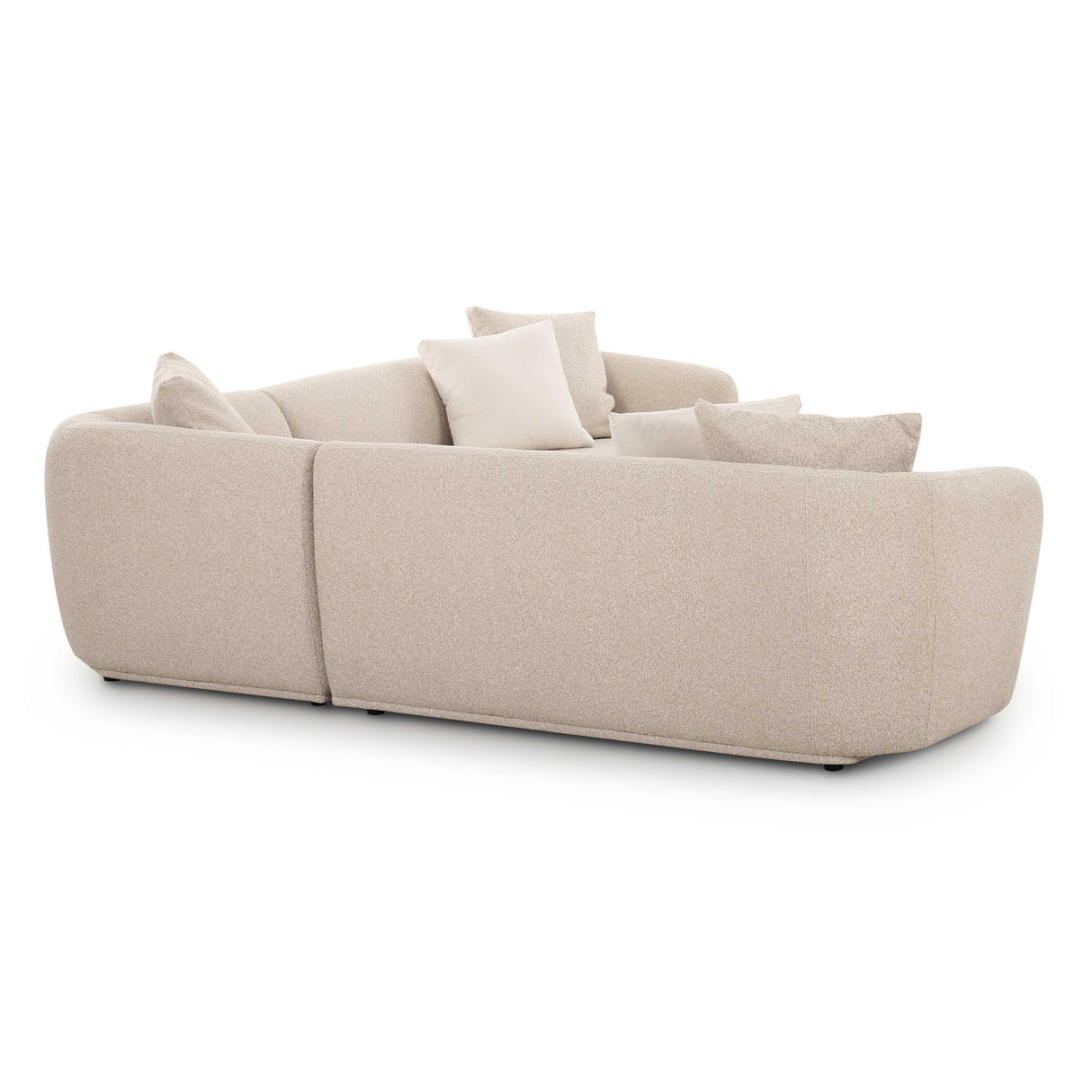 TOV Sylvie Cream Boucle 3-Piece Sectional