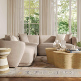 TOV Sylvie Cream Boucle 3-Piece Sectional