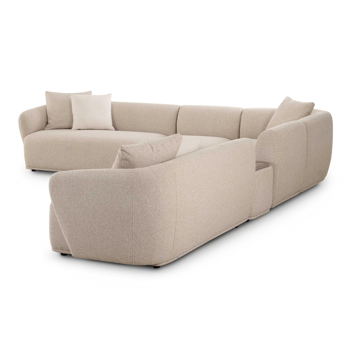 TOV Sylvie Cream Boucle 6-Piece Large Sectional
