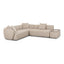 TOV Sylvie Cream Boucle 4-Piece Right Chaise Sectional