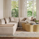 TOV Sylvie Cream Boucle 4-Piece Left Chaise Sectional