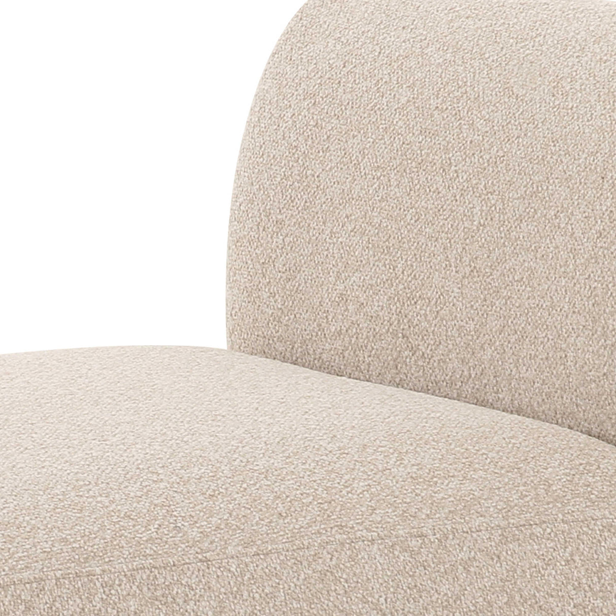 TOV Sylvie Cream Boucle Armless 1-Seater