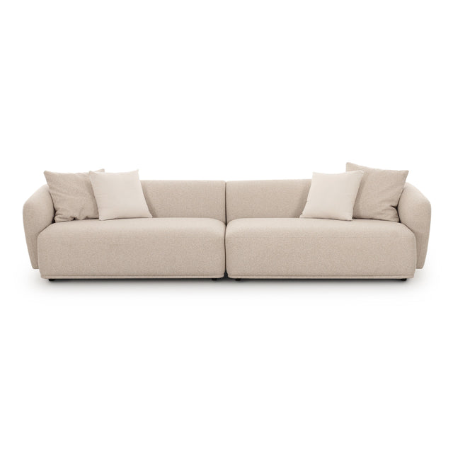 TOV Sylvie Cream Boucle 4-Seater Sofa