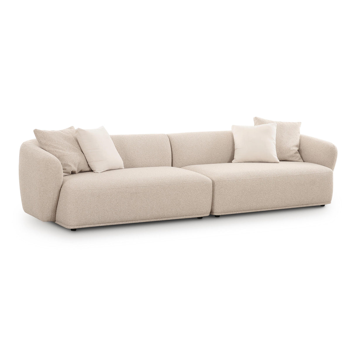 TOV Sylvie Cream Boucle 4-Seater Sofa