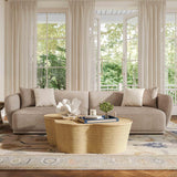 TOV Sylvie Cream Boucle 4-Seater Sofa