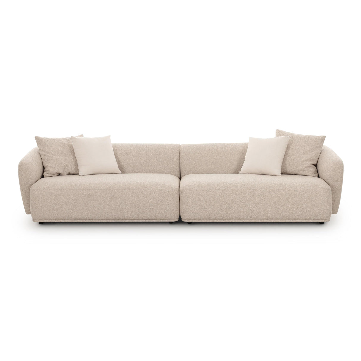 TOV Sylvie Cream Boucle 4-Seater Sofa
