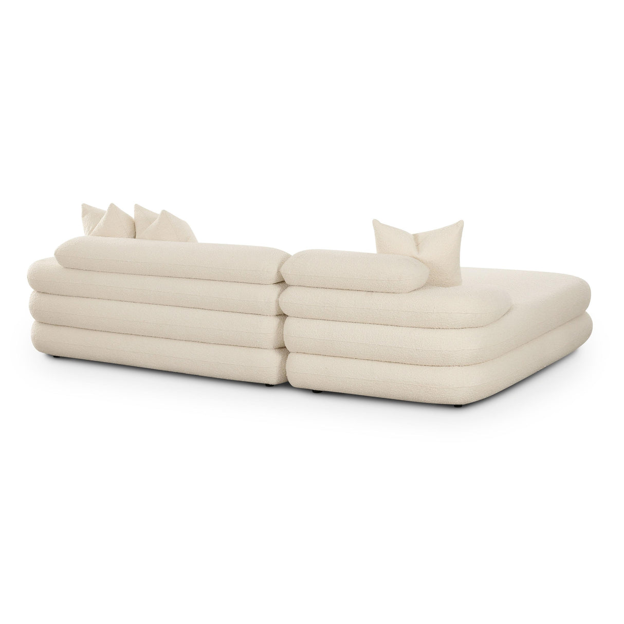 TOV Lulu Cream Boucle Modular LAF Sectional