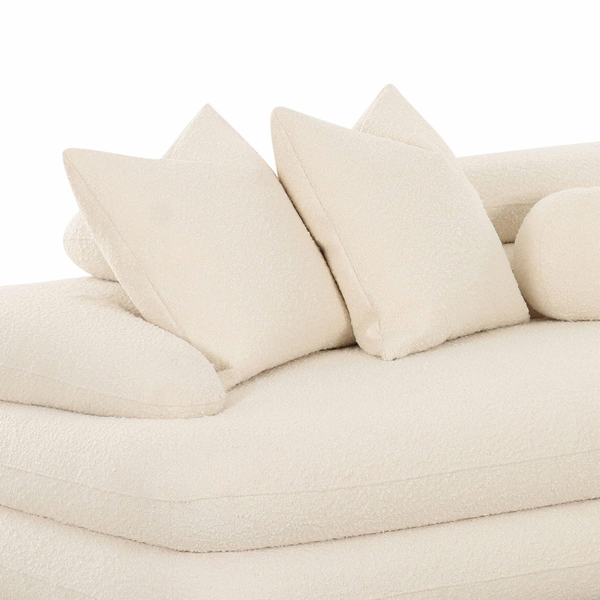 TOV Lulu Cream Boucle Modular LAF Sectional
