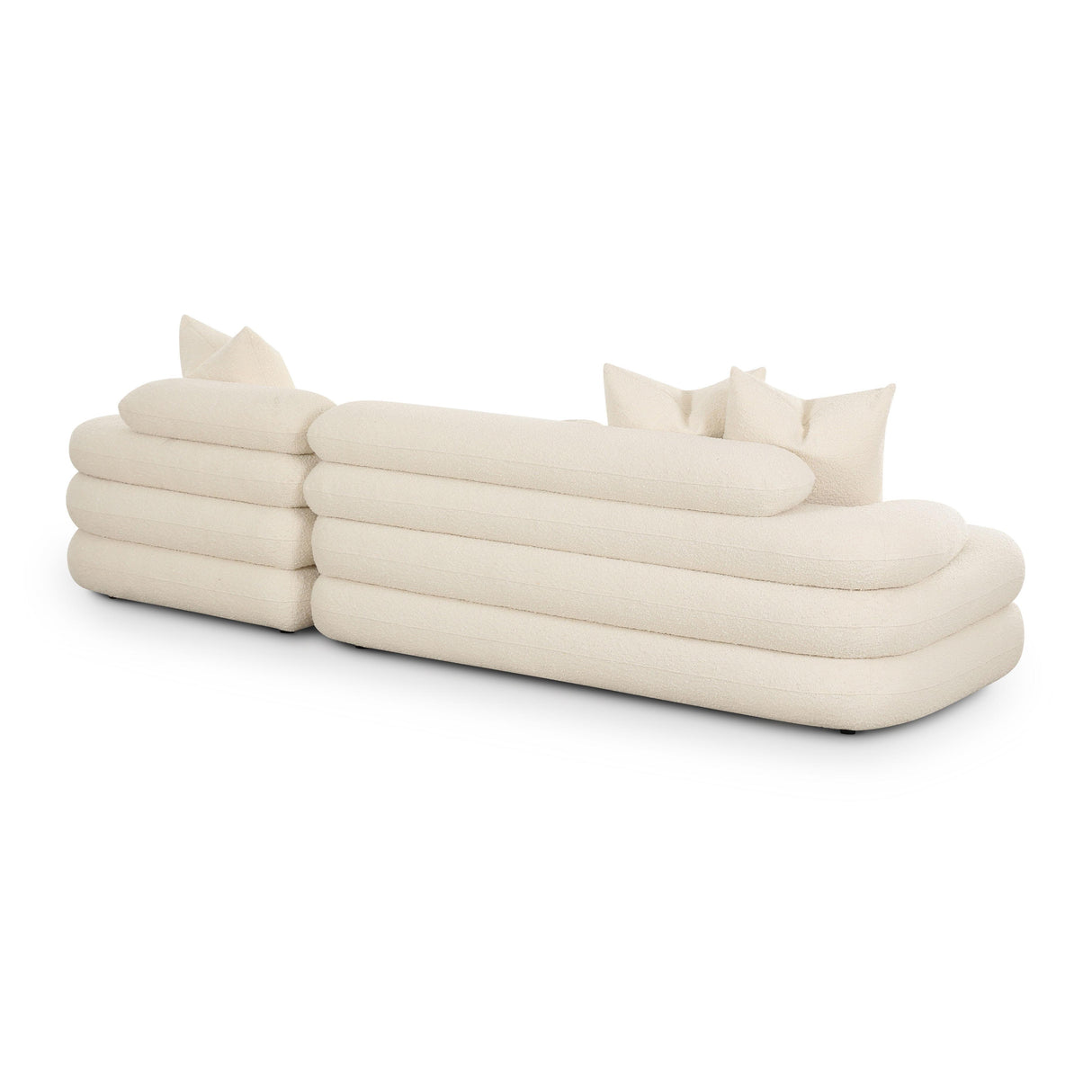 TOV Lulu Cream Boucle Modular RAF Sectional