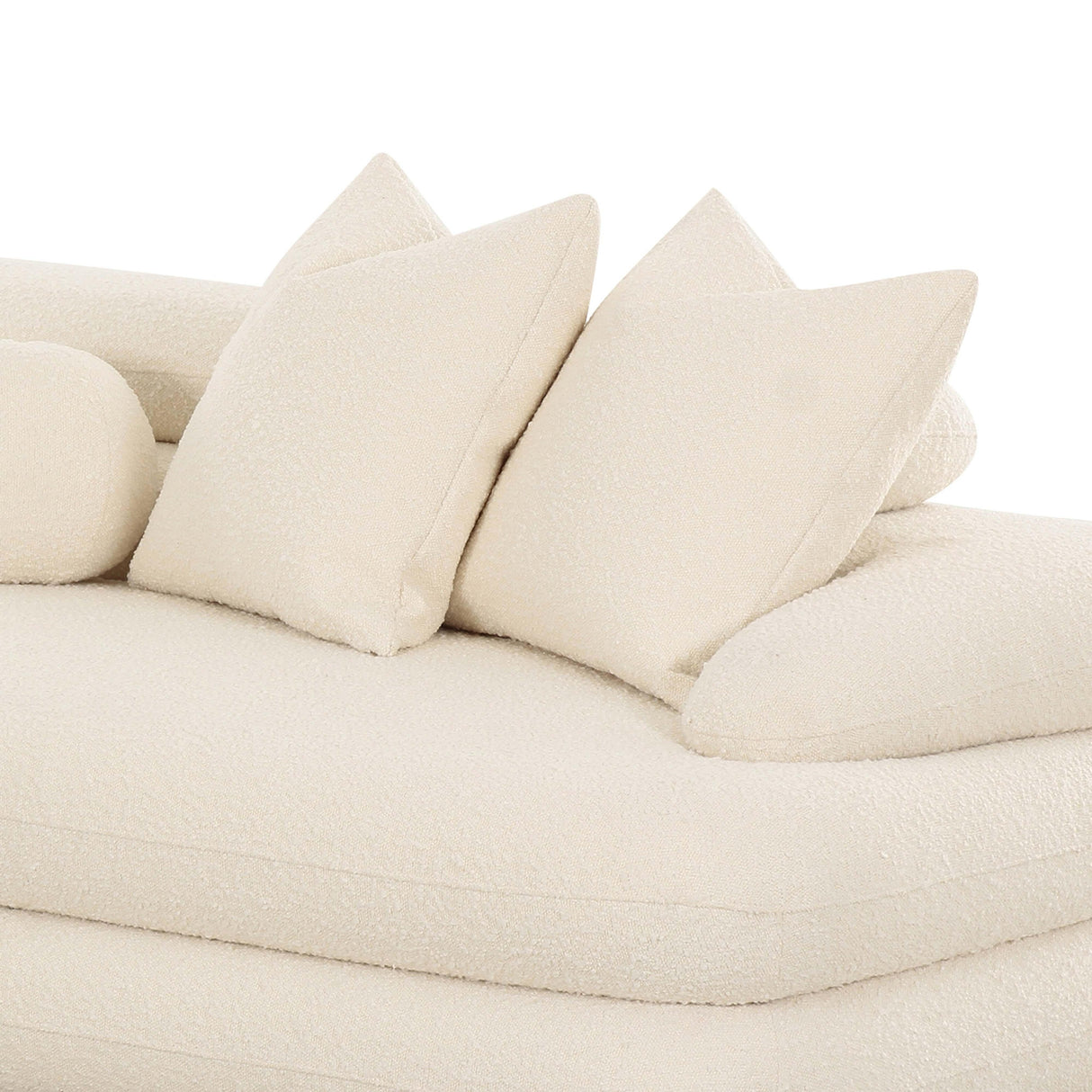 TOV Lulu Cream Boucle Modular RAF Sectional